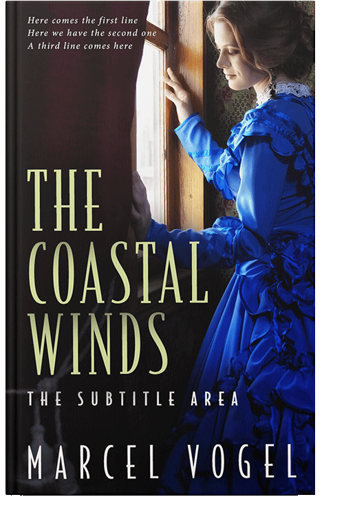 Front view of Ebony #24254 - Premade Romance Book Cover | BookCoverZone