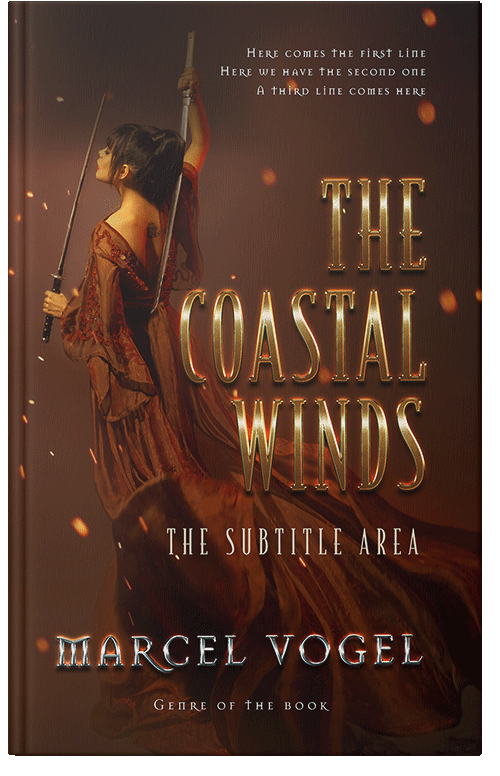 Front view of Paco #24258 - Premade Fantasy Book Cover