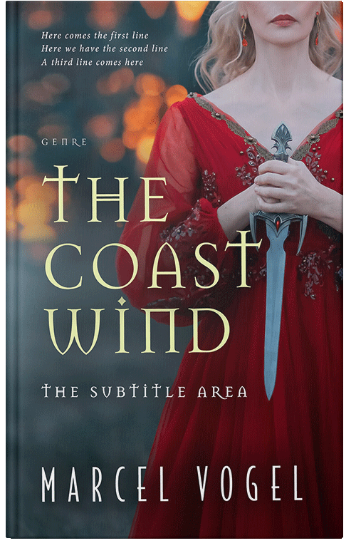 Front view of Woody Brown #24261 - Premade Fantasy Book Cover