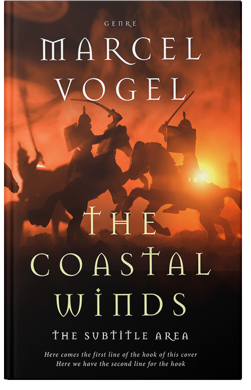 Front view of Premade Historical Book Cover - Red Damask