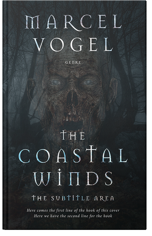 Front view of Shark #24282 - Premade Horror Book Cover