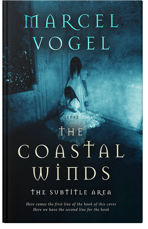 Front view of Premade Horror Book Cover - Black Pearl