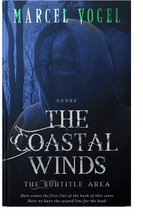 Front view of Black Pearl #24286 - Premade Horror Book Cover