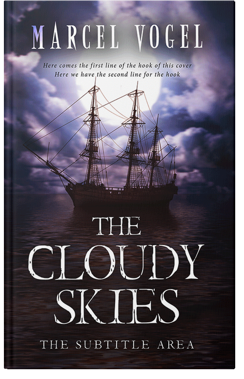 Front view of Thunder #24299 - Premade Historical Book Cover