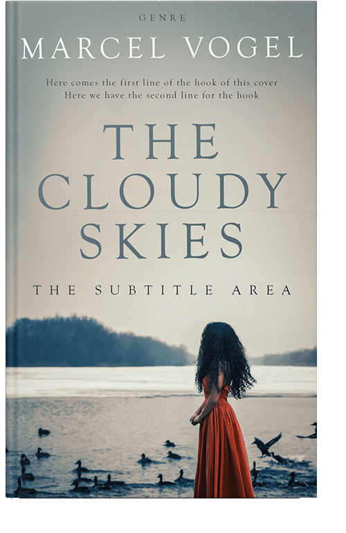 Front view of Mist Gray #24305 - Premade Fantasy Book Cover