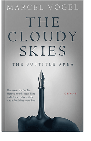 Pre Made Book Cover Silver Sand