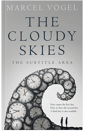 Pre Made Book Cover Silver