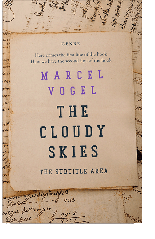 Front view of Cameo #24317 - Premade Abstract Book Cover