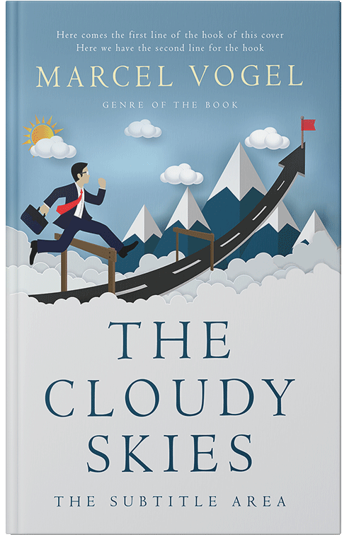 Front view of Premade Business Book Cover - Iron