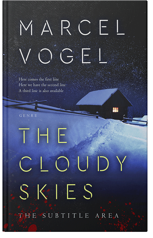 Front view of Premade Nature Book Cover - Mirage