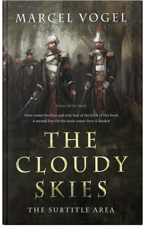 Front view of Zeus #24358 - Premade Fantasy Book Cover