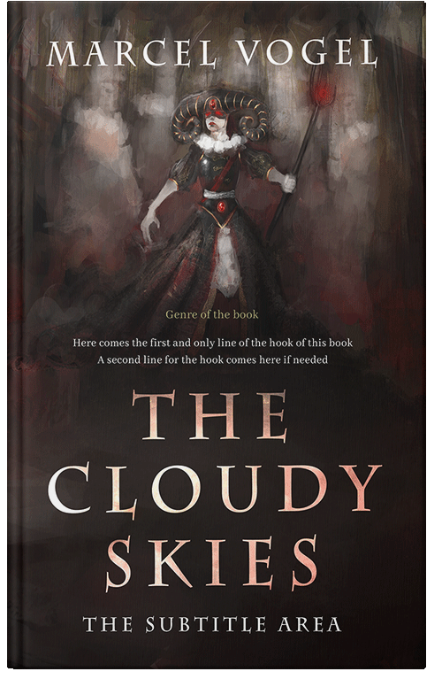 Front view of Premade Fantasy Book Cover - Cocoa Brown