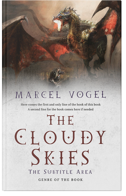 Front view of Eclipse #24369 - Premade Fantasy Book Cover