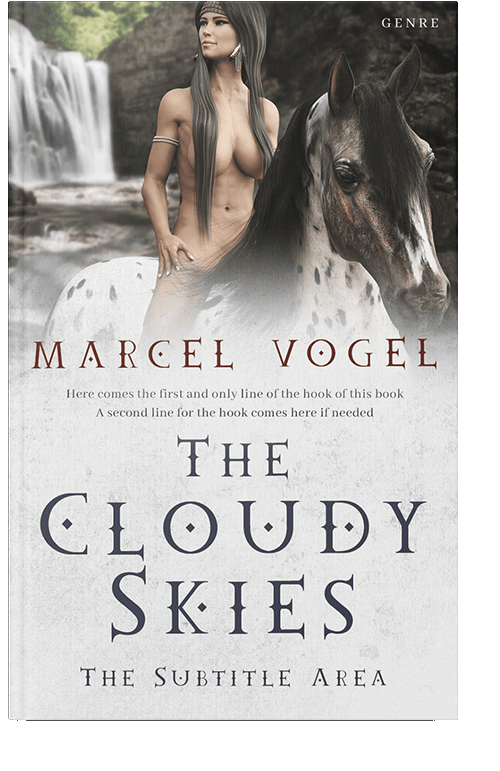 Front view of Ebb #24372 - Premade Erotica Book Cover