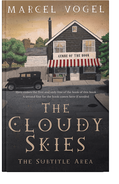 Front view of Thunder #24380 - Premade Historical Book Cover