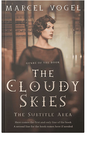 Pre Made Book Cover Taupe