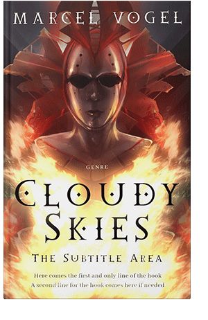 Pre Made Book Cover Burnt Umber