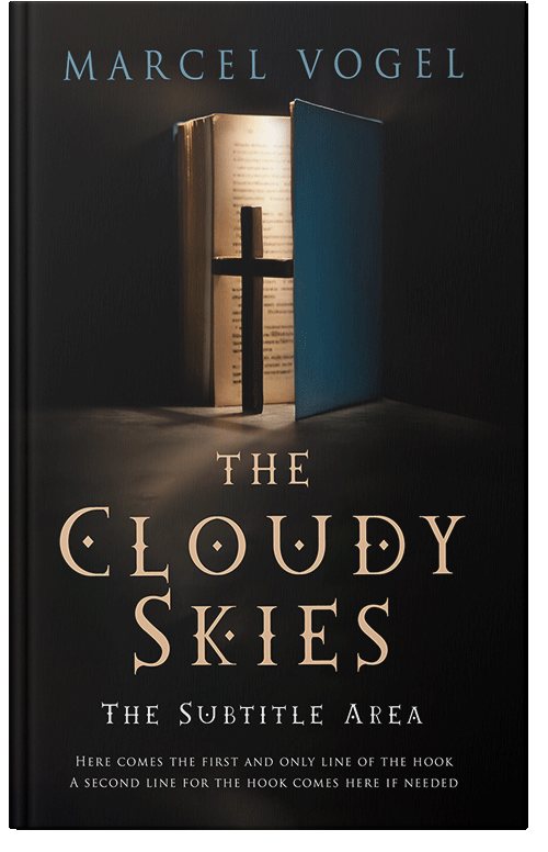 Front view of Cod Gray #24392 - Premade Religion & Spirituality Book Cover