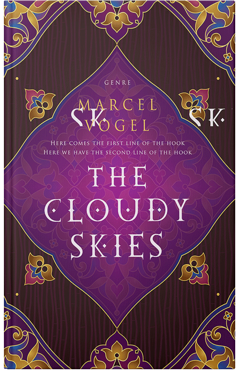 Front view of Premade Religion & Spirituality Book Cover - Wine Berry