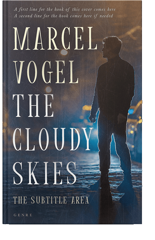 Front view of Bright Gray #24411 - Premade Mystery & Thriller & Suspense Book Cover