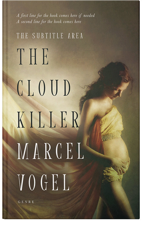 Front view of Tobacco Brown #24427 - Premade Abstract Book Cover