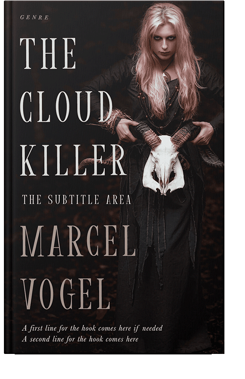 Front view of Night Rider #24445 - Premade Fantasy Book Cover