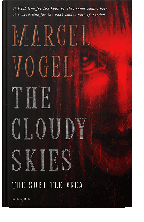 Front view of Persian Red #24451 - Premade Horror Book Cover