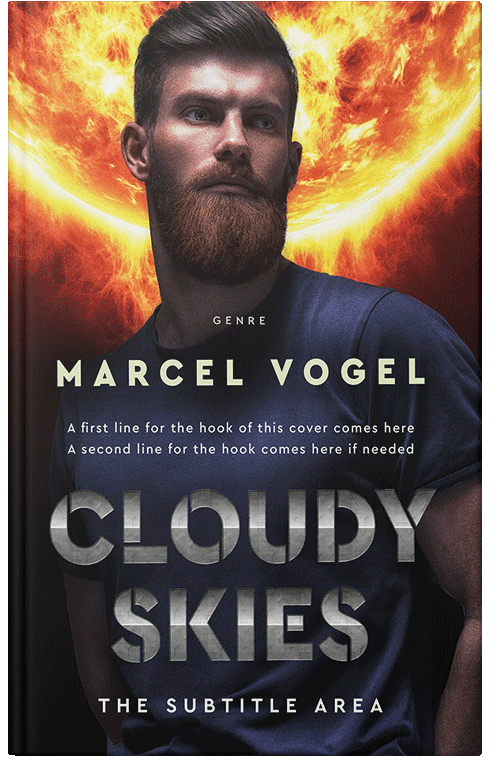 Front view of Porsche #24455 - Premade Science Fiction Book Cover