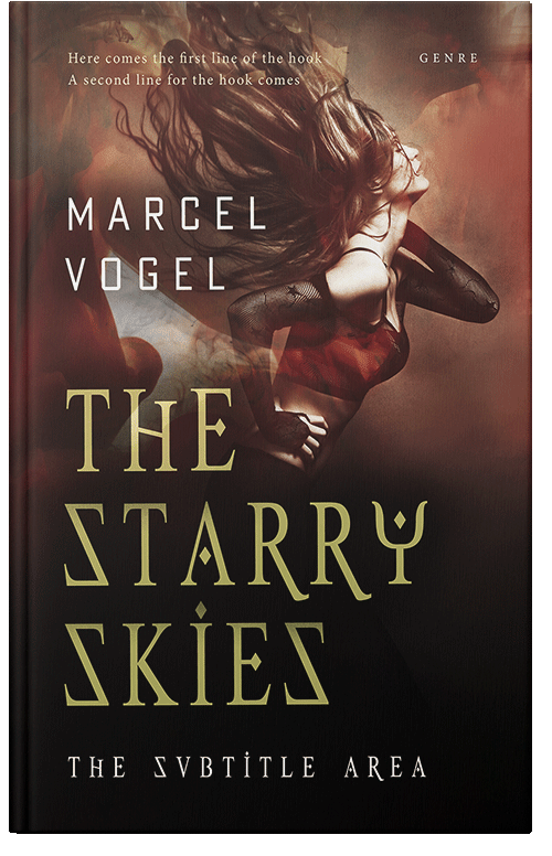 Front view of Night Rider #24478 - Premade Fantasy Book Cover