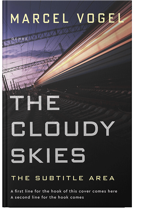 Front view of Clam Shell #24483 - Premade Mystery & Thriller & Suspense Book Cover