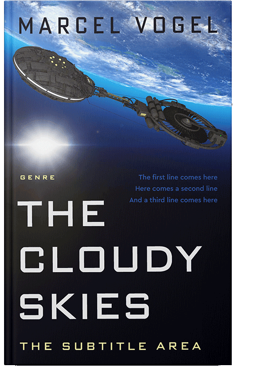 Front view of Botticelli #24485 - Premade Science Fiction Book Cover