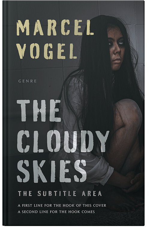 Front view of Shark #24503 - Premade Horror Book Cover