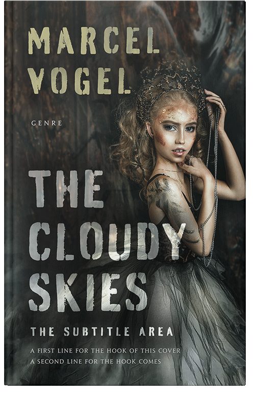 Front view of Heavy Metal #24504 - Premade Horror Book Cover