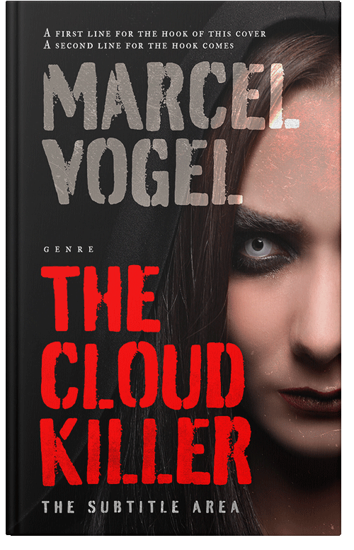 Front view of Premade Horror Book Cover - Cocoa Brown