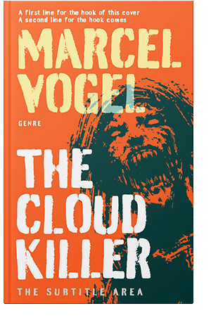 Pre Made Book Cover Orange