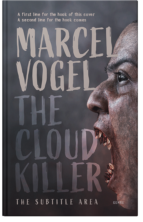 Front view of Ship Gray #24526 - Premade Horror Book Cover