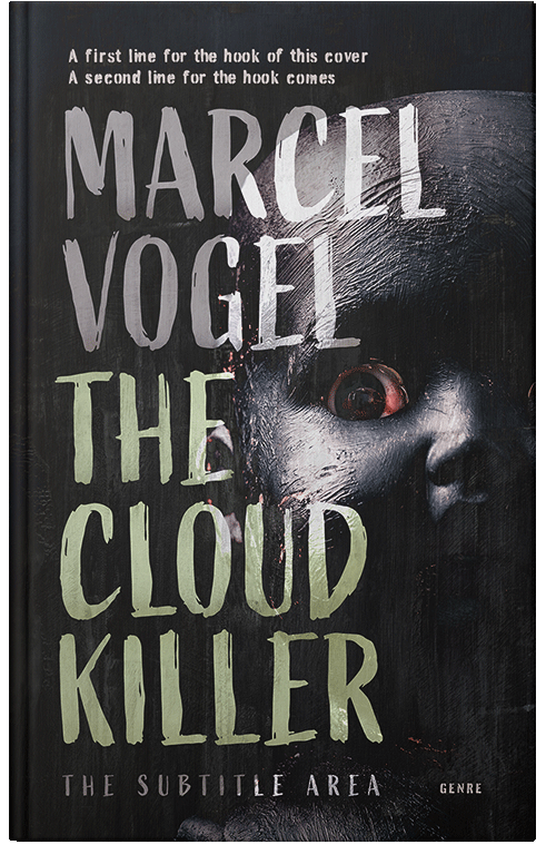 Front view of Premade Horror Book Cover - Eagle