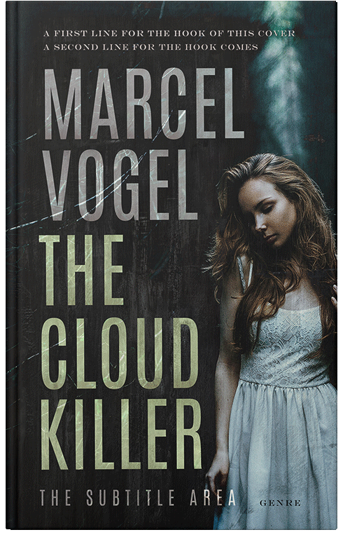 Front view of Premade Horror Book Cover - Bud