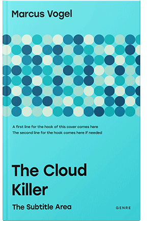 Pre Made Book Cover Turquoise Blue