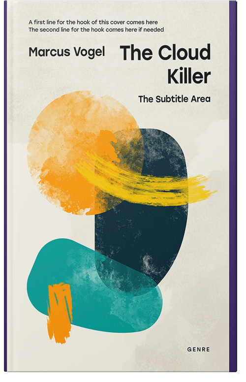 Front view of Premade Surreal Book Cover - Merino