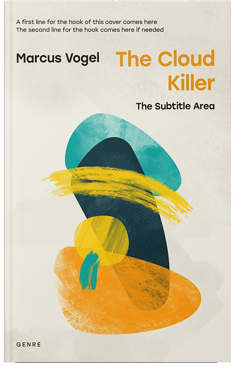 Front view of White Rock #24553 - Premade Abstract Book Cover