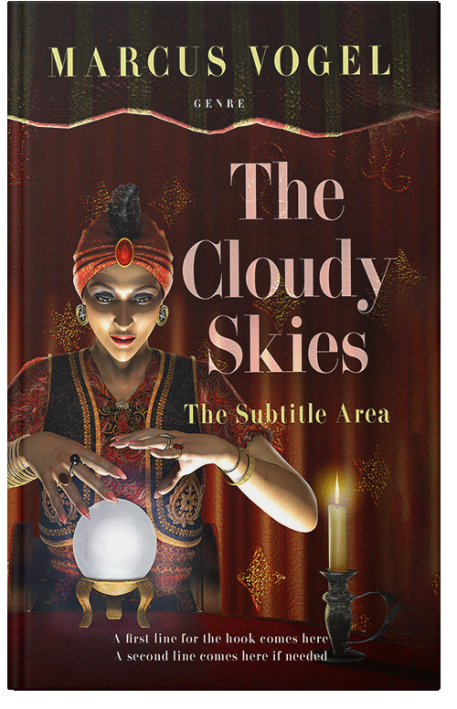 Front view of Premade Mystery & Thriller & Suspense Book Cover - Graphite