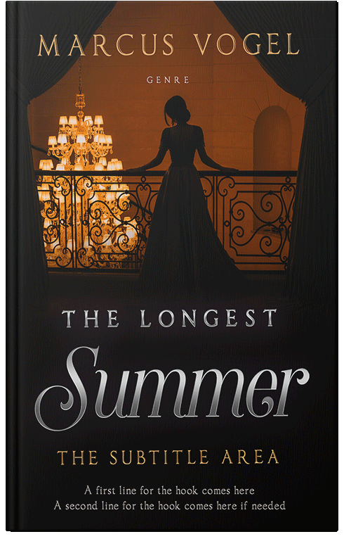 Front view of Premade Fantasy Book Cover - Cod Gray