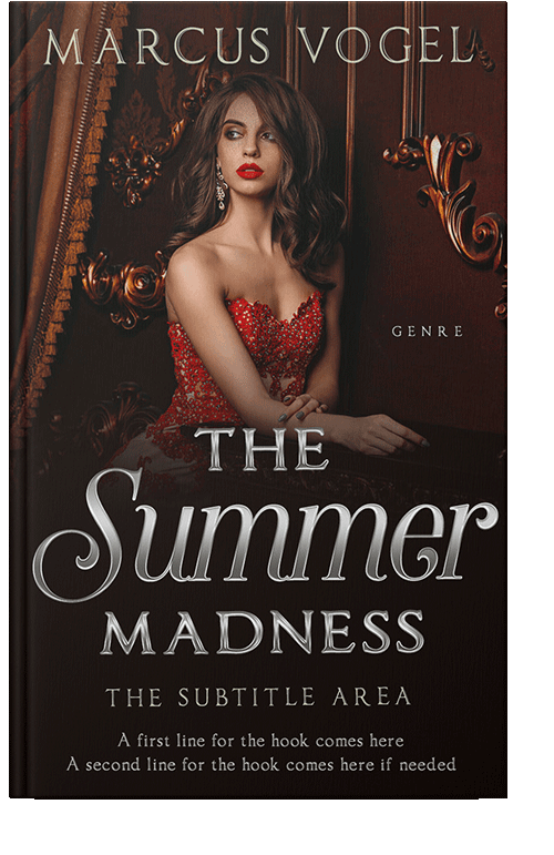 Front view of Crowshead #24580 - Premade Romance Book Cover