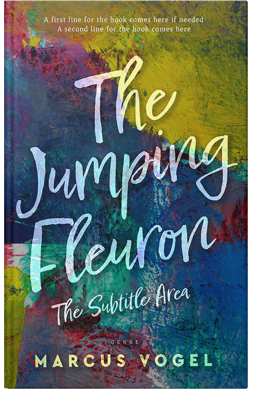 Front view of Oxford Blue #24588 - Premade Abstract Book Cover