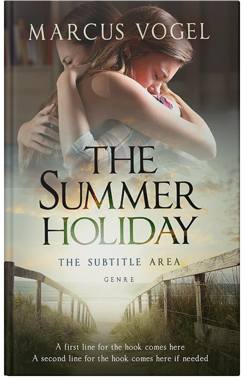 Front view of Premade Teen & Young Adult Book Cover - Foggy Gray