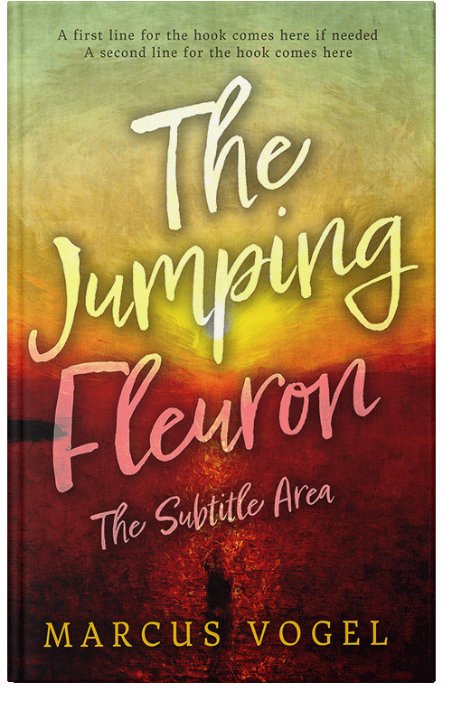 Front view of Premade Abstract Book Cover - Sundance