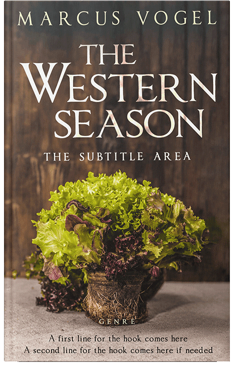 Front view of English Walnut #24600 - Premade Cookbooks & Food & Wine Book Cover