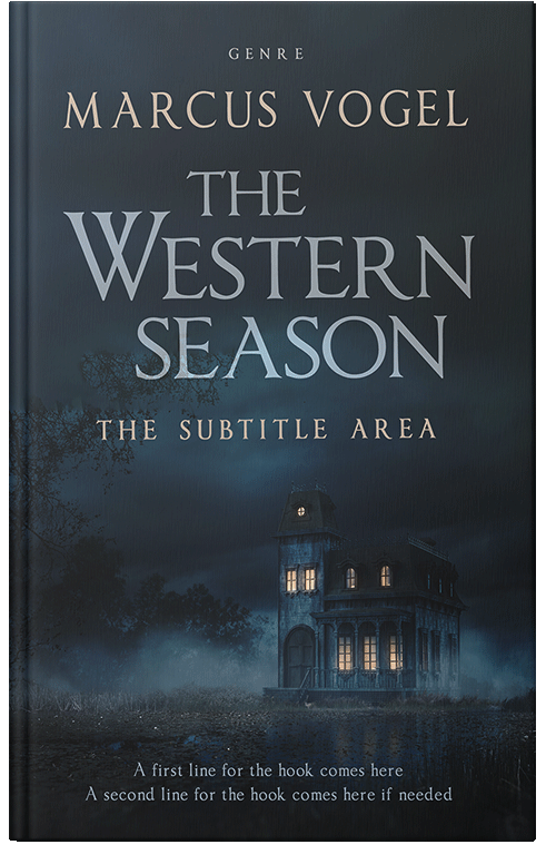 Front view of Ebony Clay #24604 - Premade Horror Book Cover