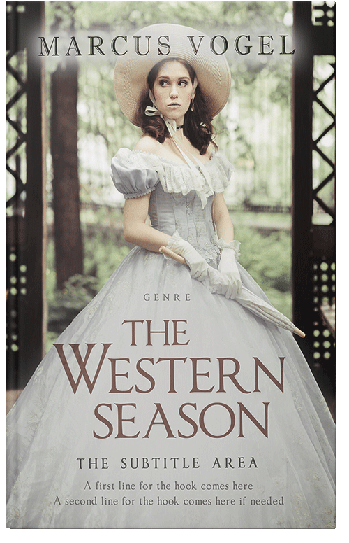 Front view of Premade Romance Book Cover - Celeste